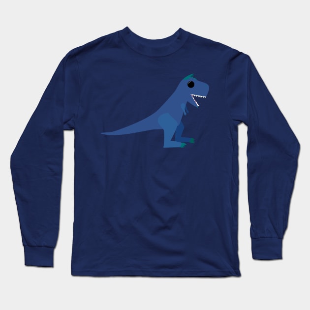 Happy Carnotaurus Long Sleeve T-Shirt by MadArtisan